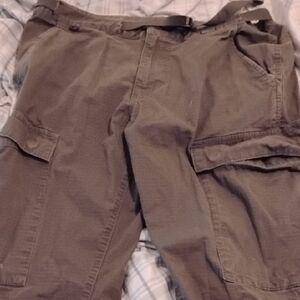 Roark Brown Cargo Pants Durable Cotton Canvas